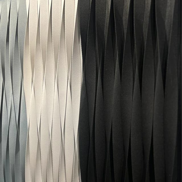 Kit 2 Quadros Artesanais Trama Degradê Preto e Branco II Sem Vidro 90x90cm