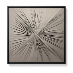 Quadro Artesanal Abstrato Têxtil Repuxado Fendi Sem Vidro 80x80cm