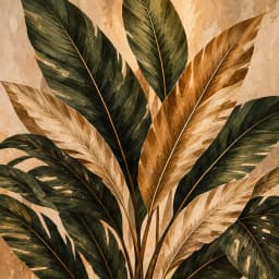 Folhagem Tropical em Aquarela I
