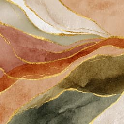 Abstrato Dunas em Terracota I