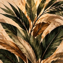 Folhagem Tropical em Aquarela II