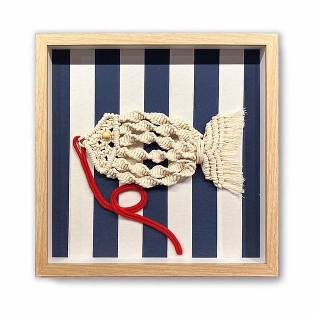 Kit 4 Quadros Artesanais Praia III 40x40cm
