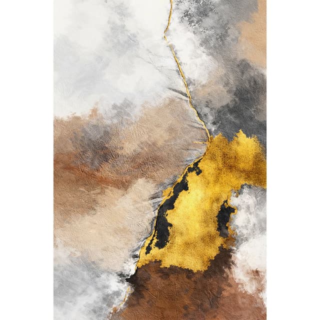 Abstrato com Fragmentos de Ouro II