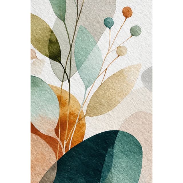 Botânicos Abstratos Aquarela I