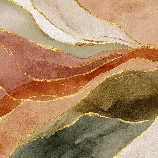 Abstrato Dunas em Terracota I